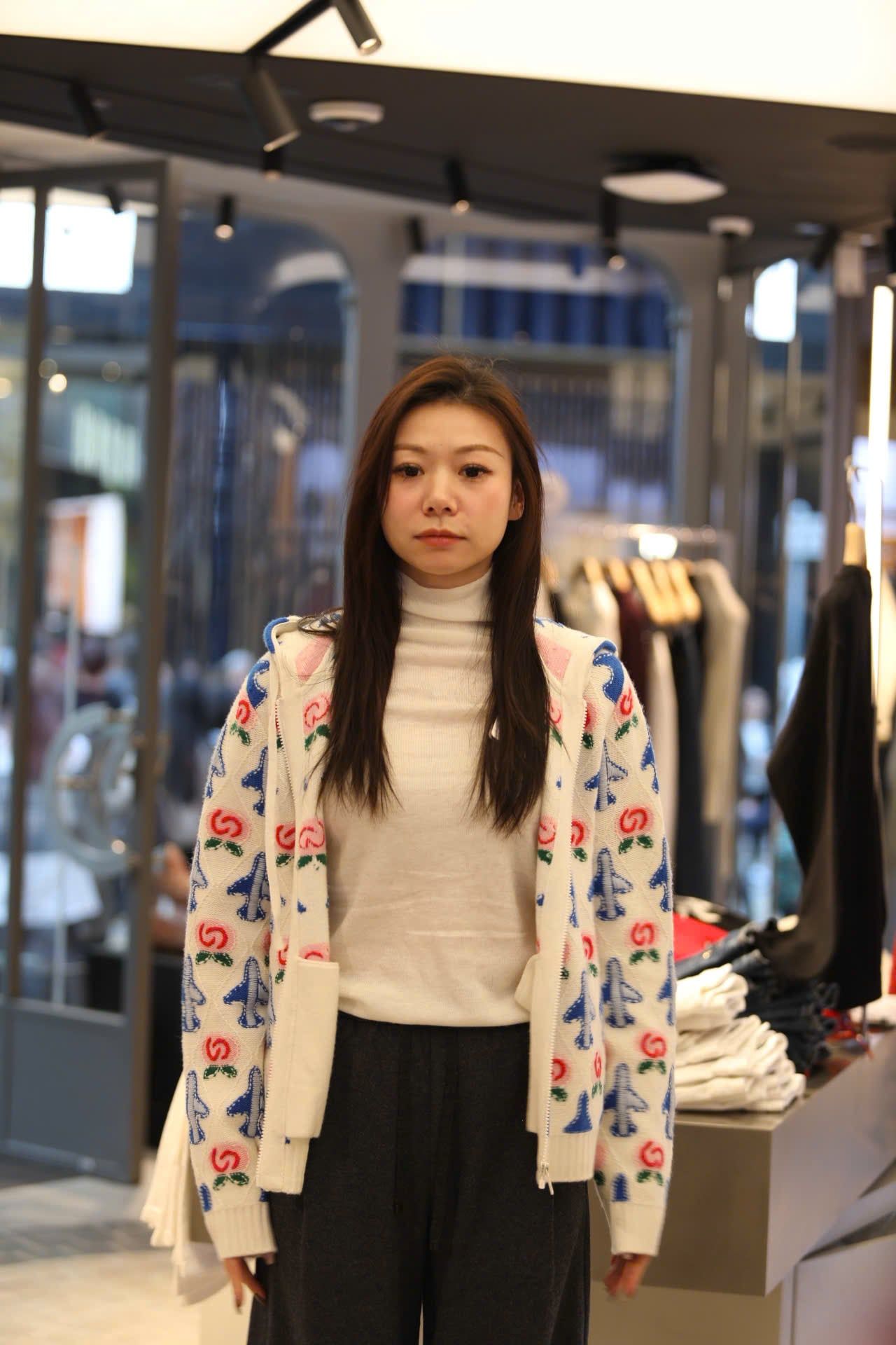  Áo khoác có mũ trắng kéo khóa họa tiết máy bay 