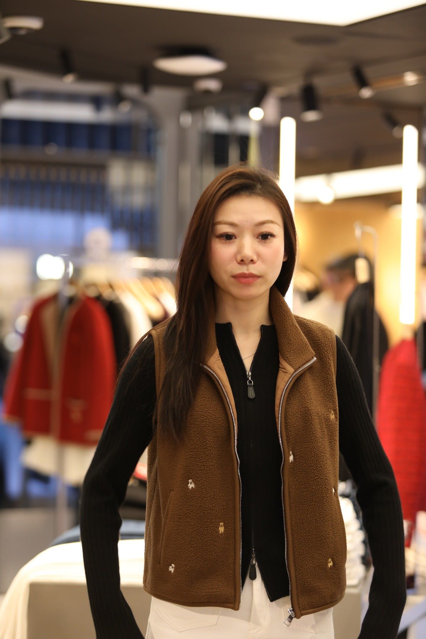  Áo Ghile lông nâu bông 