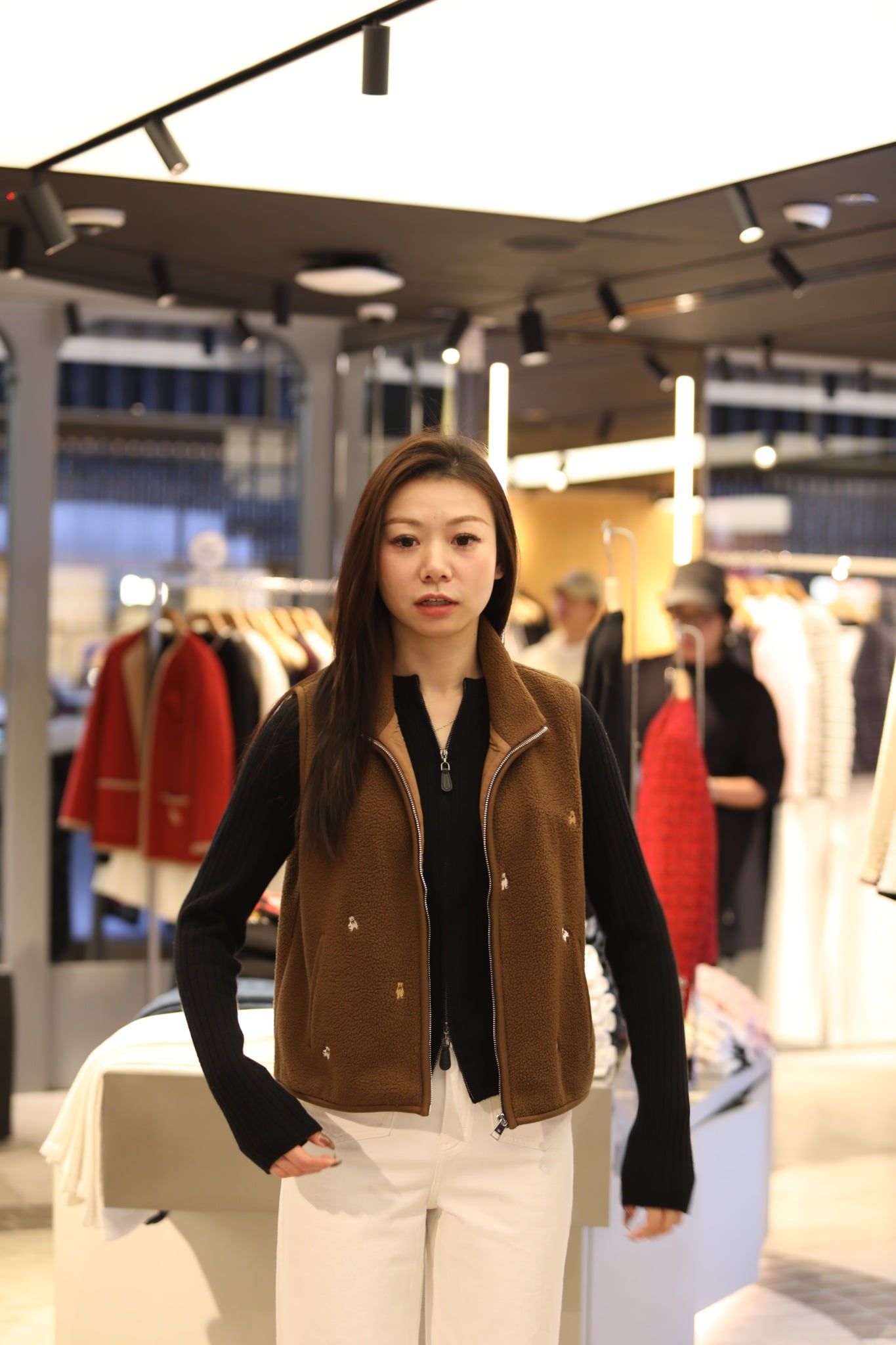  Áo Ghile lông nâu bông 