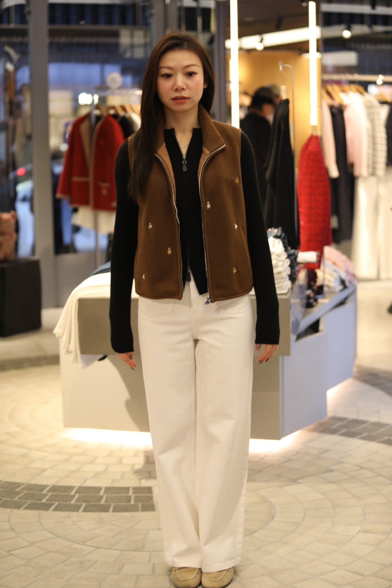  Áo Ghile lông nâu bông 