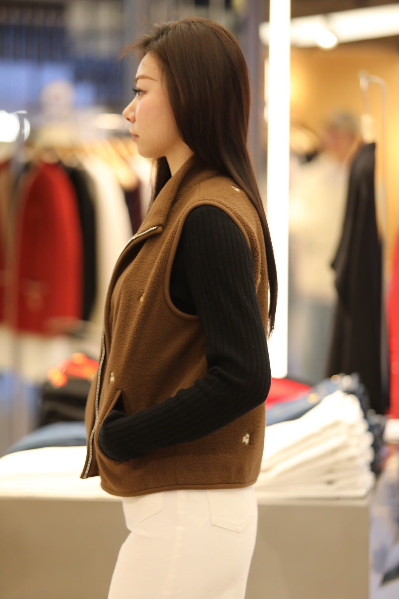  Áo Ghile lông nâu bông 