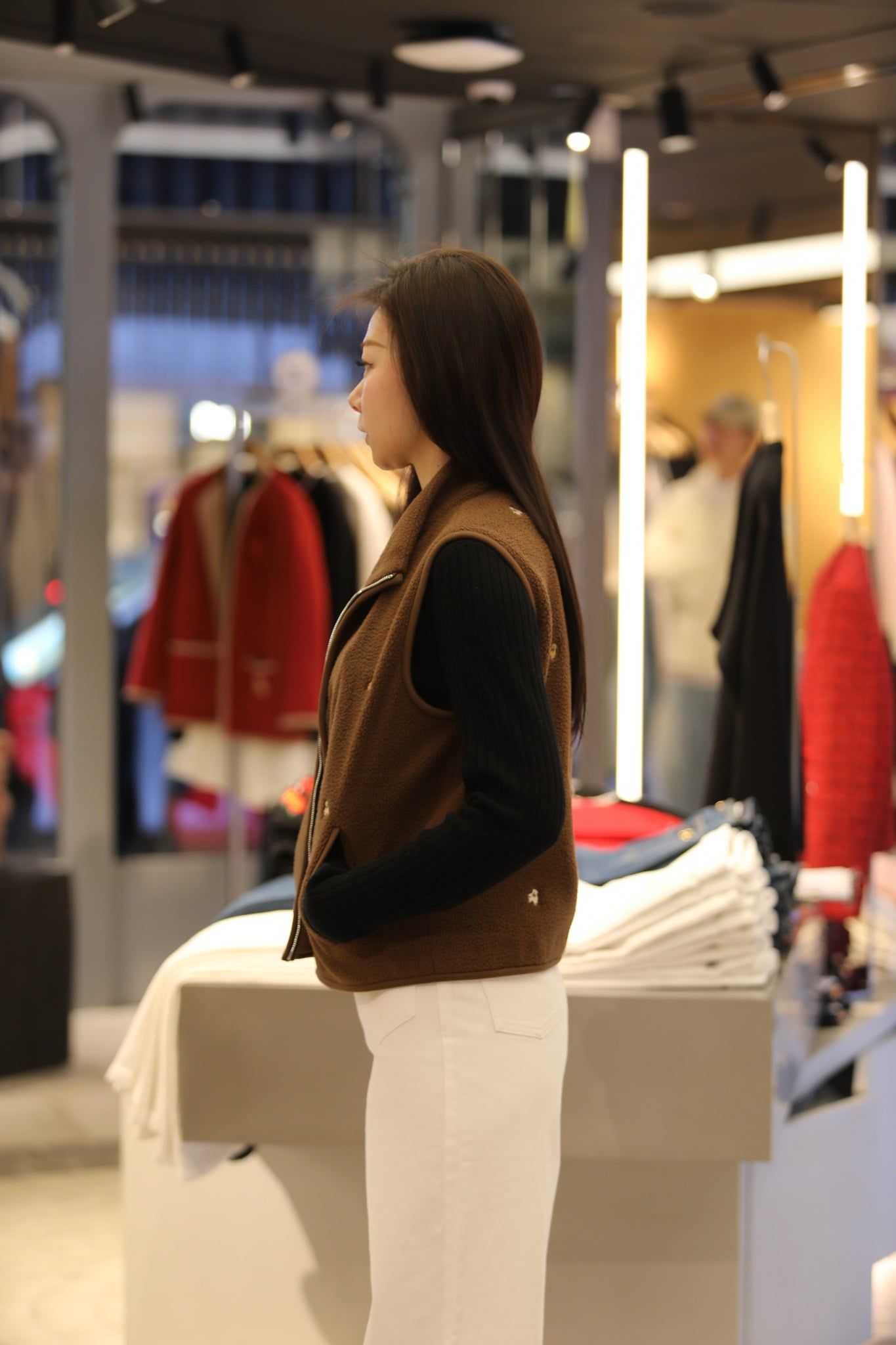  Áo Ghile lông nâu bông 