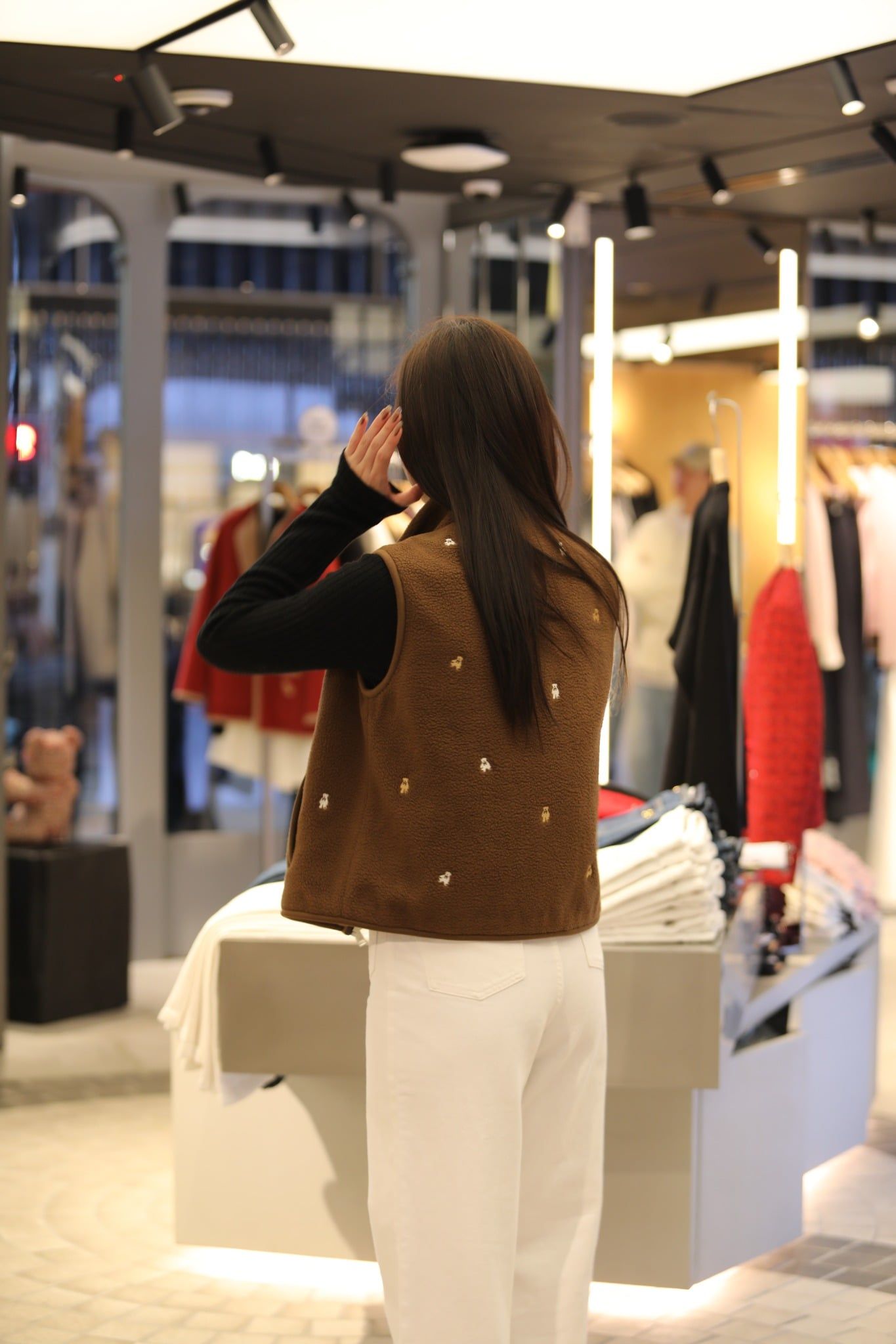  Áo Ghile lông nâu bông 