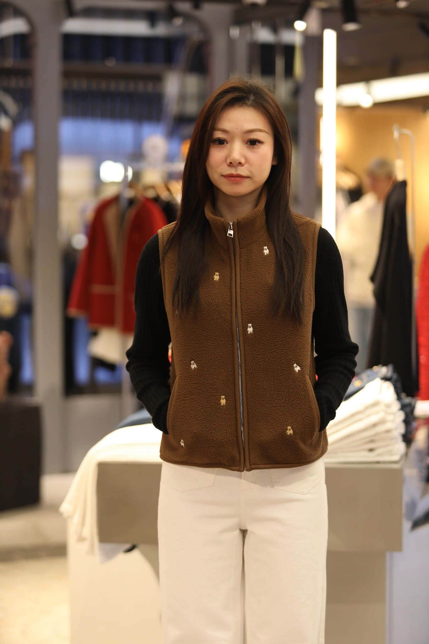  Áo Ghile lông nâu bông 