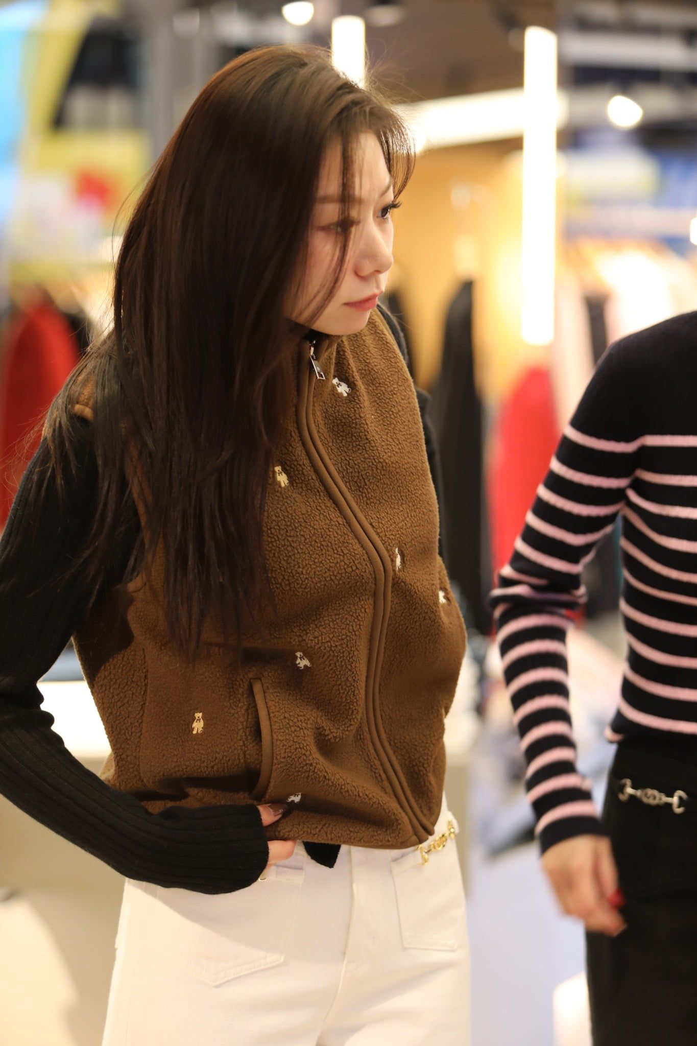  Áo Ghile lông nâu bông 