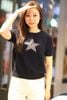  1.Áo navy ngắn tay, ngôi sao lớn đính đá ngực 