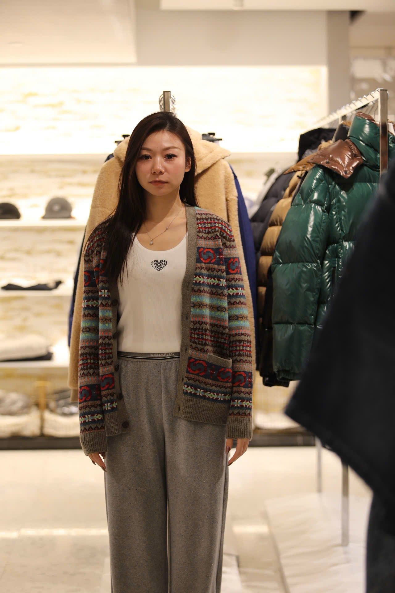  Áo CDG kẻ thổ cẩm , cổ V 