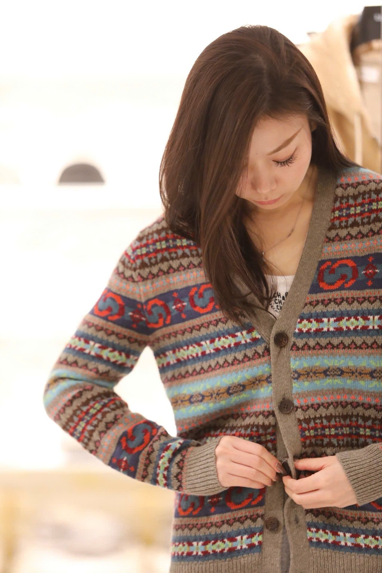  Áo CDG kẻ thổ cẩm , cổ V 