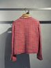  Áo tweed đỏ cam viền trắng 