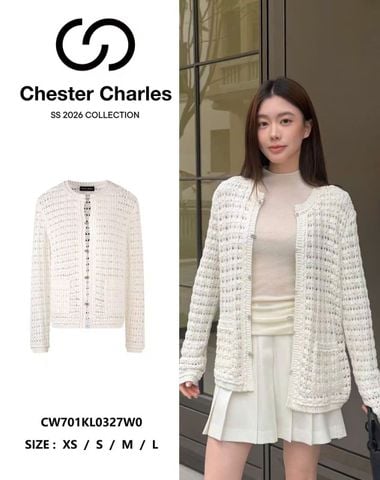  Áo CDG lưới trắng cài khuya 