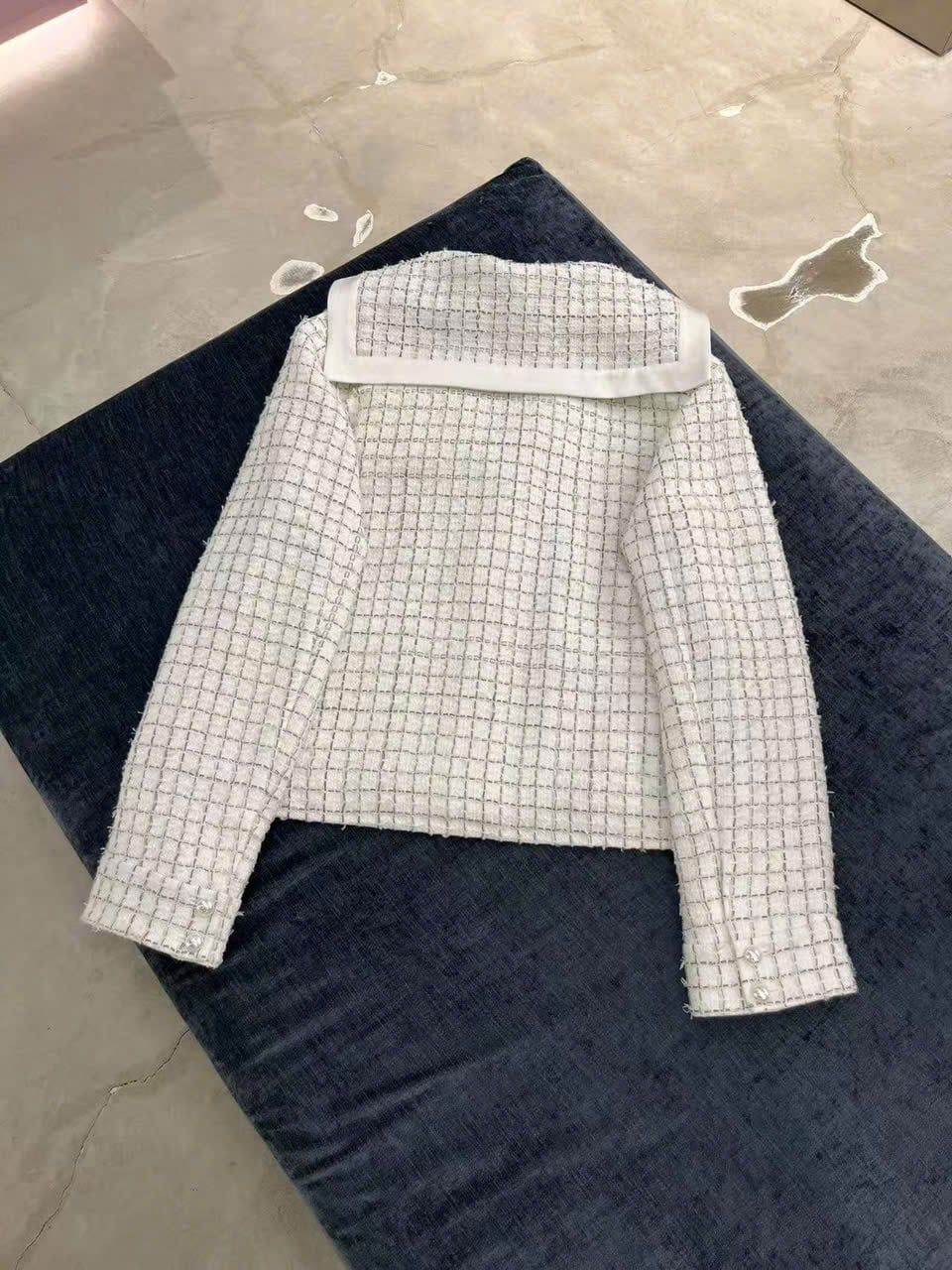  Bộ Áo CDG trắng 2 túi logo trước ngực và Quần short trắng set 