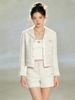  Bộ Áo CDG trắng 2 túi logo trước ngực và Quần short trắng set 