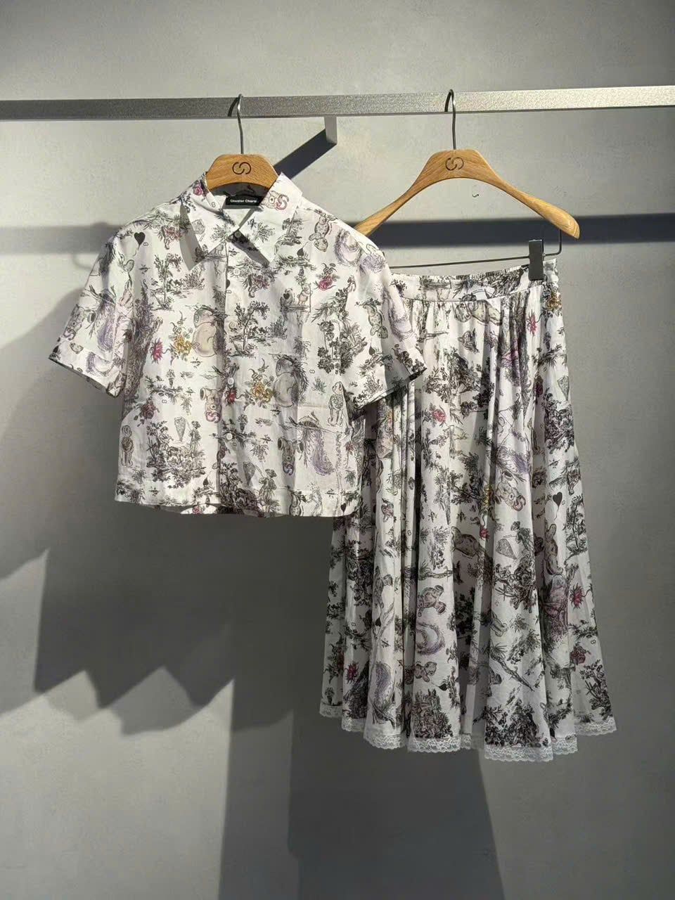  Áo sơ mi ngắn tay họa tiết ( sét) 