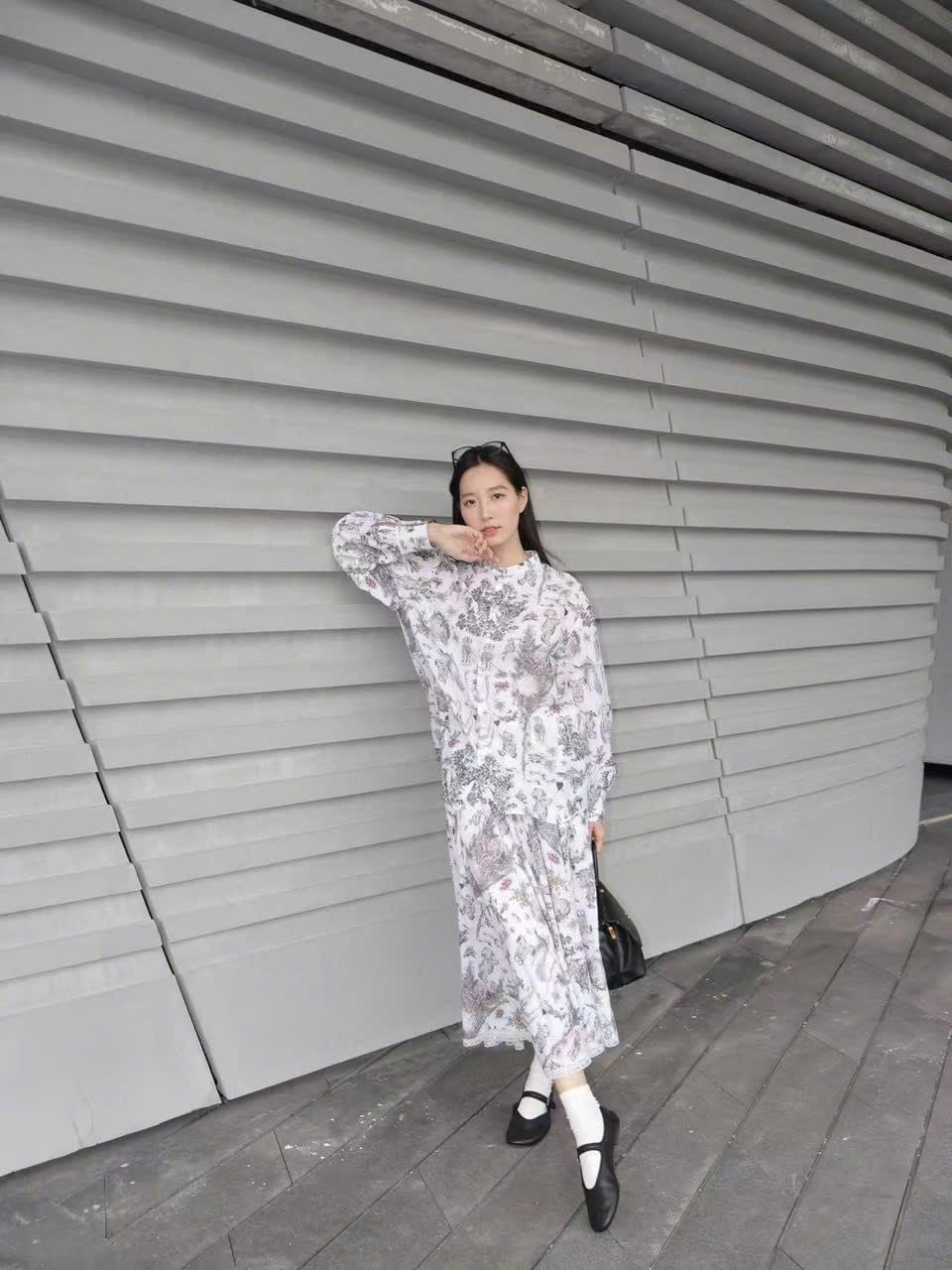  Áo sơ mi dài tay họa tiết ( Sét) 