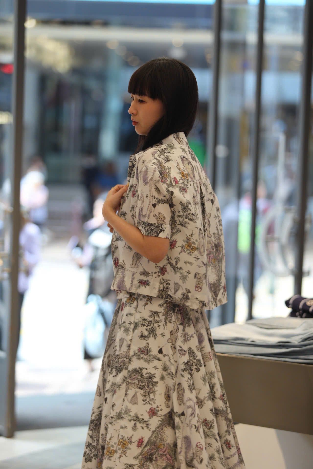  Áo sơ mi ngắn tay họa tiết ( sét) 