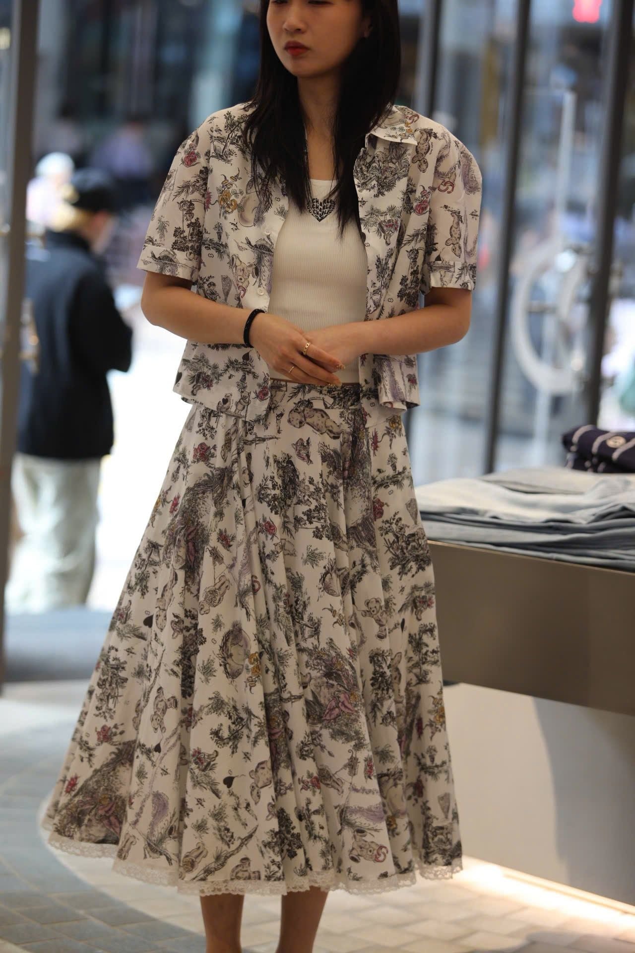  Áo sơ mi ngắn tay họa tiết ( sét) 