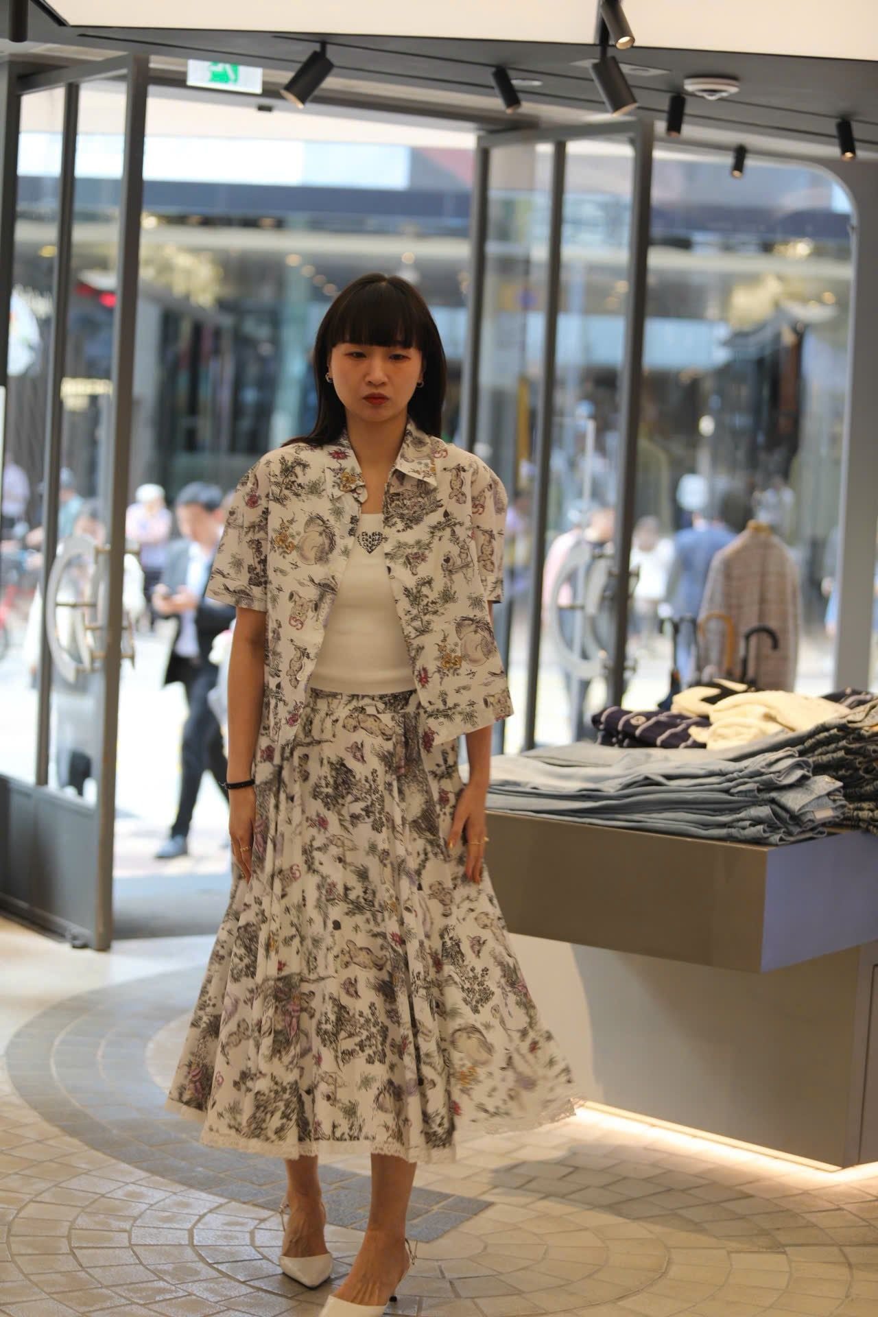  Áo sơ mi ngắn tay họa tiết ( sét) 