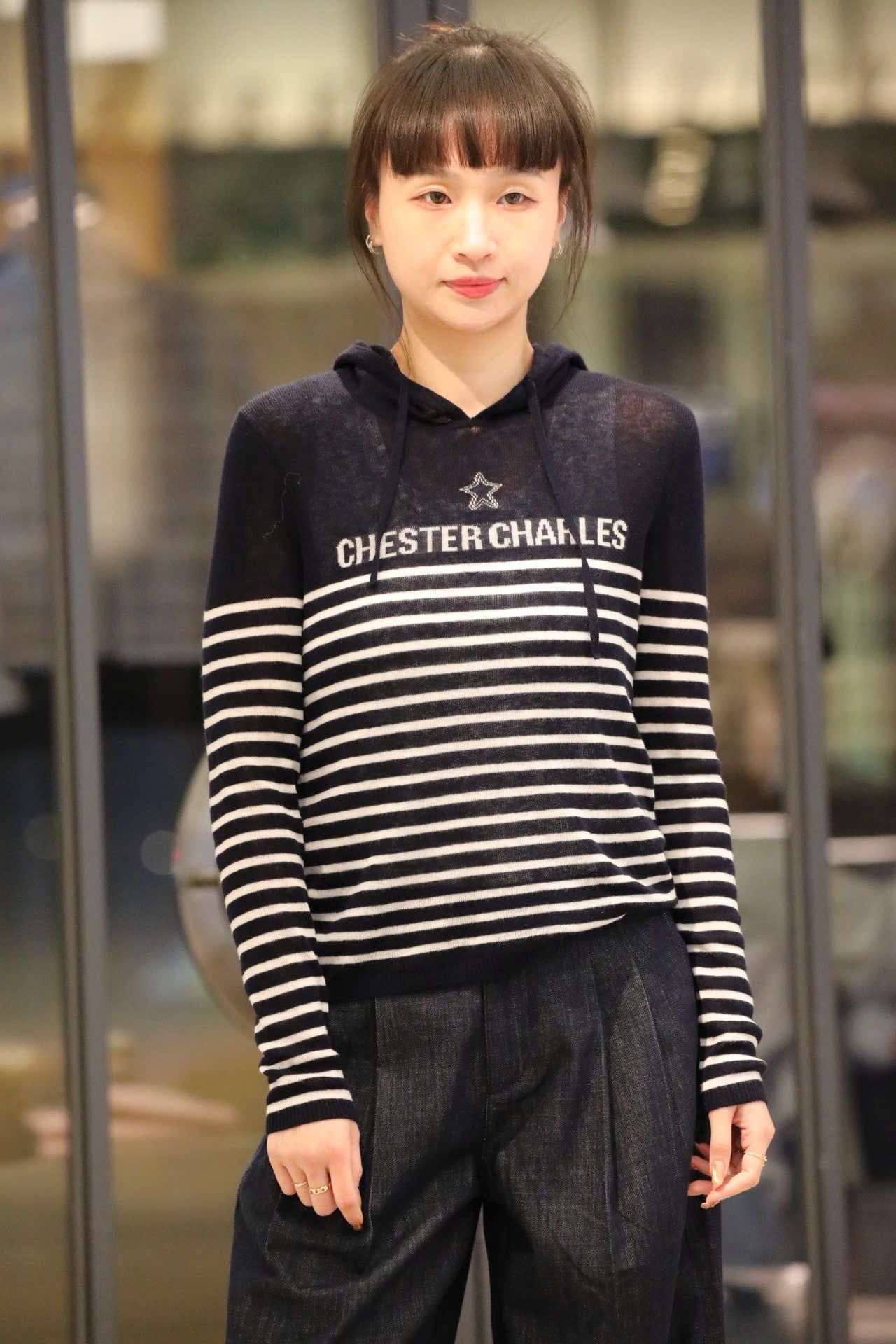  Áo dài tay có mũ, kẻ trắng- ngôi sao giữa 