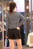  Áo dài tay kẻ đen trắng SS26 
