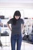  Áo len xám đính xequin lấp lánh 