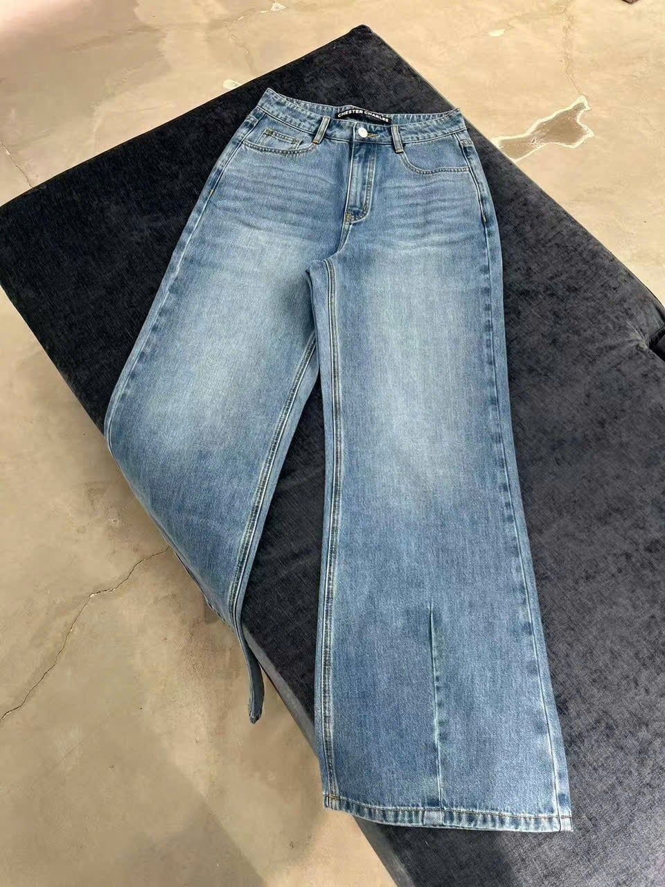  Quần jean xanh túi sau có nơ 