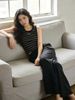  Áo tanktop kẻ đen trắng 