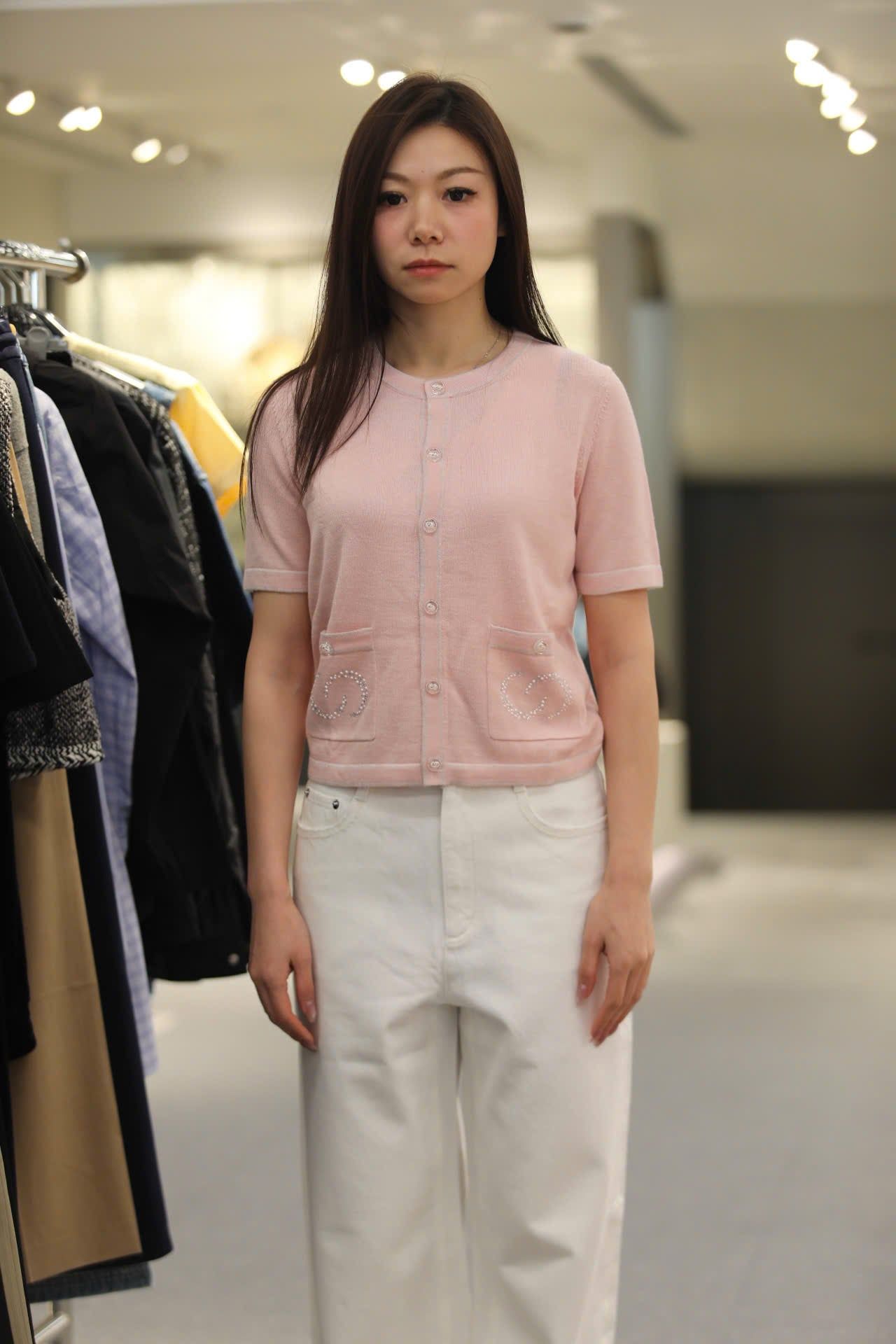  áo CDG hồng ngắn tay full logo 