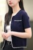  Áo CDG Navy ngắn tay - new26 