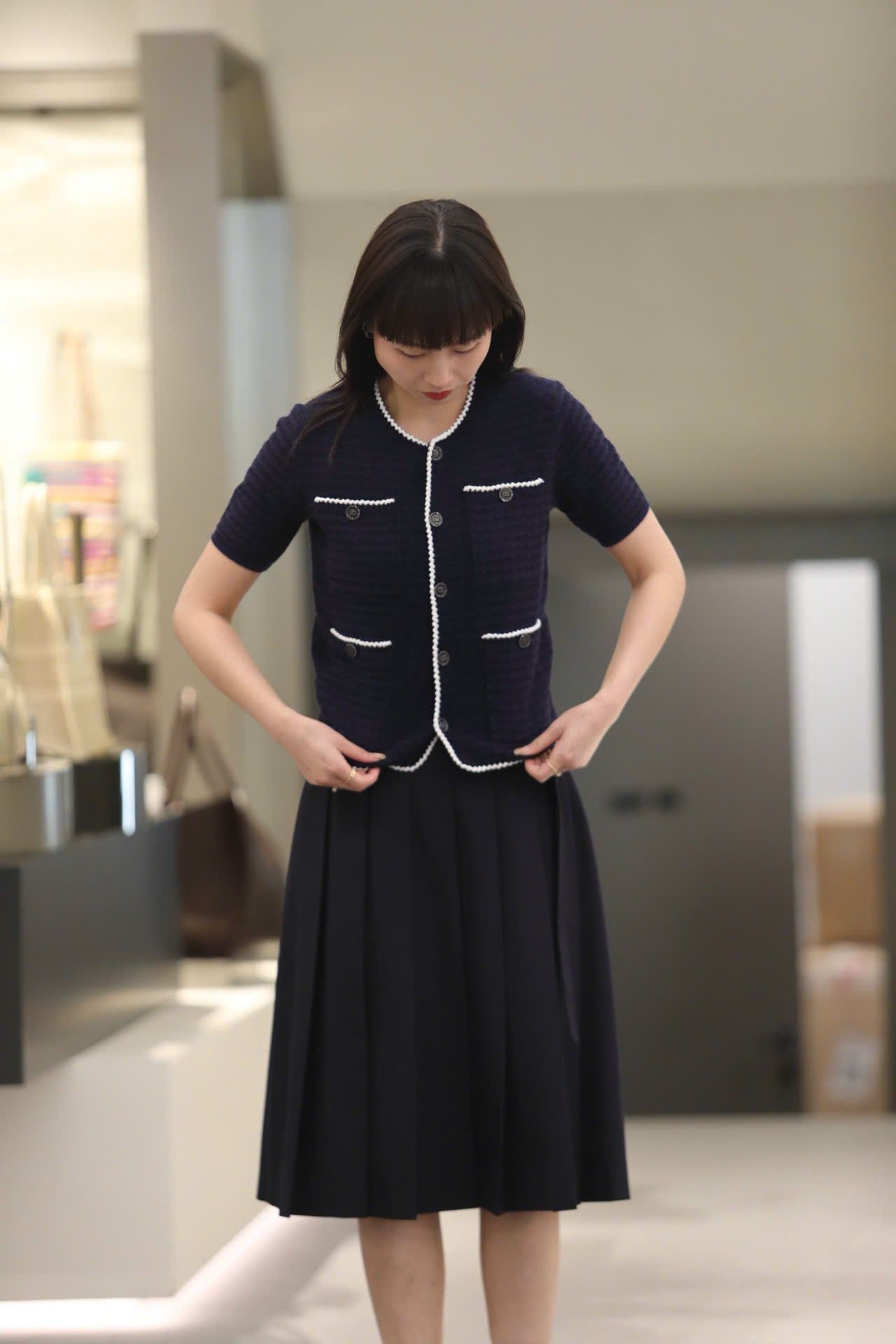 Áo CDG Navy ngắn tay - new26 