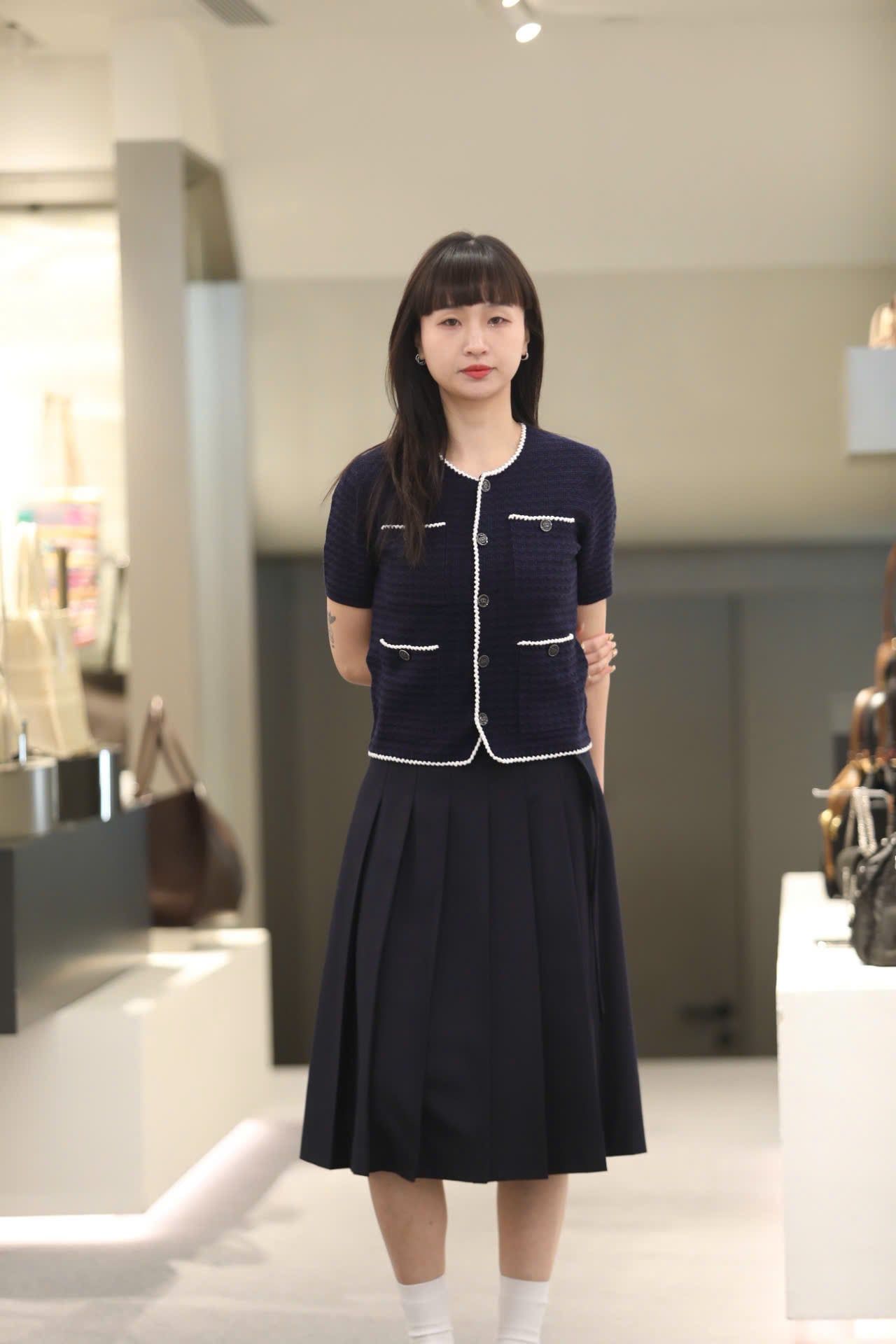  Áo CDG Navy ngắn tay - new26 
