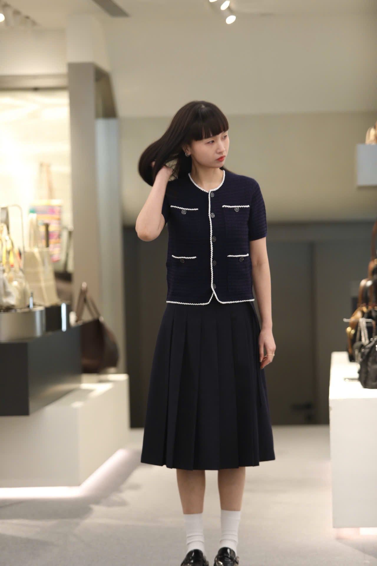  Áo CDG Navy ngắn tay - new26 