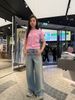  Áo CDG hồng ngắn tay gấu bo logo 
