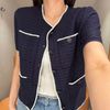  Áo CDG Navy ngắn tay - new26 