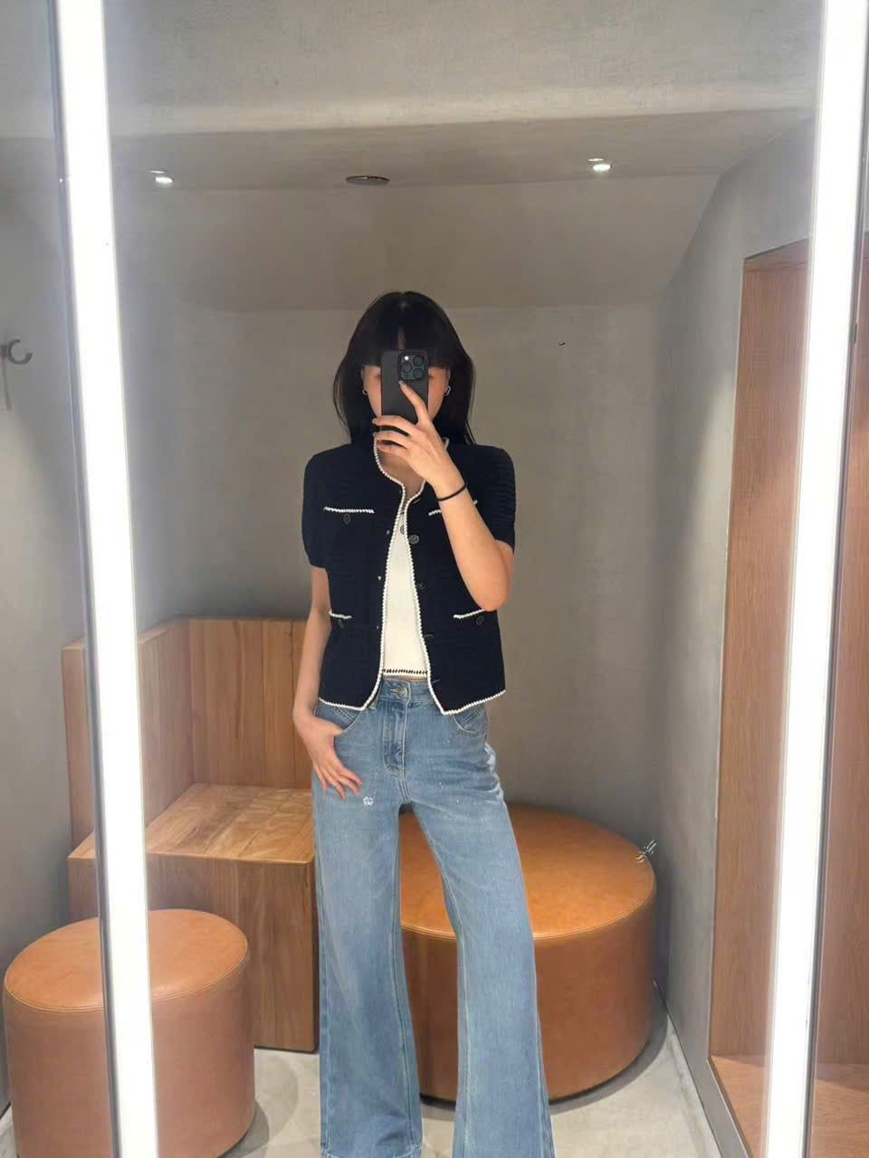  Áo CDG Navy ngắn tay - new26 