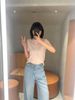  Áo hồng ngắn tay full nơ trắng (cotton lụa) 