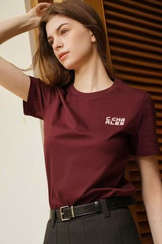  1.Áo phông đỏ đun, chữ CC new26 