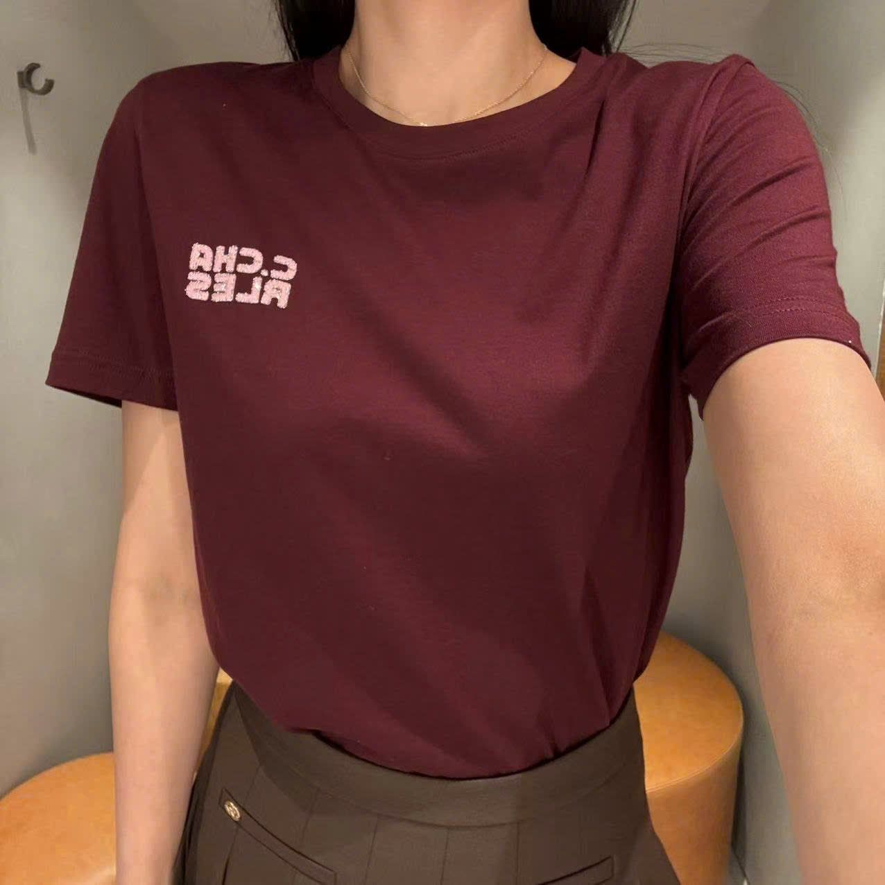  Áo phông đỏ đun, chữ CC new26 