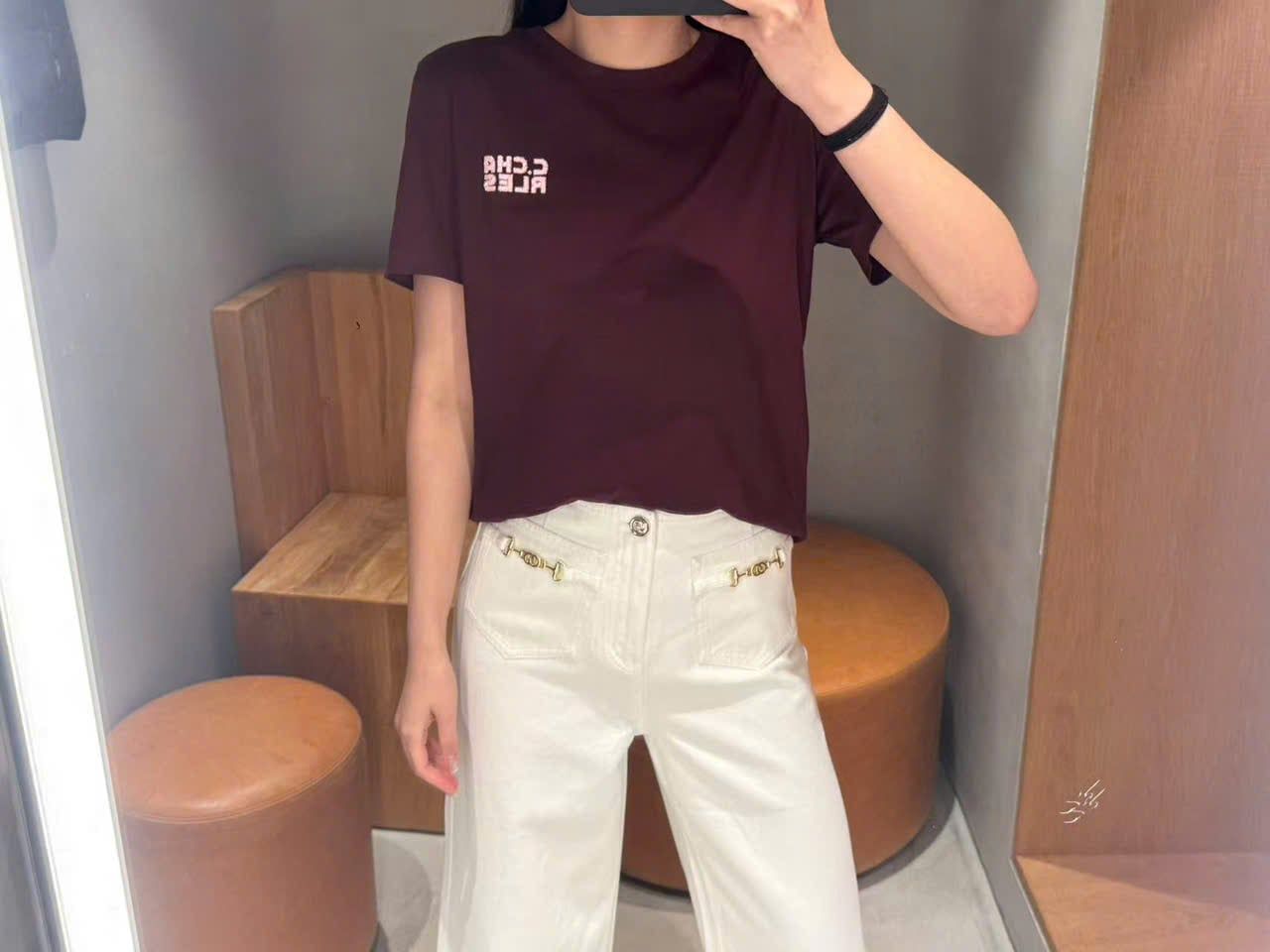  Áo phông đỏ đun, chữ CC new26 