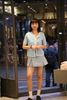  Chân váy ngắn jeans xếp ly 