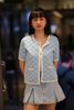  Chân váy ngắn jeans xếp ly 