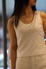  Áo tanktop trám trắng logo xequin 