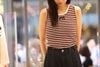  Áo tanktop kẻ đỏ đen 