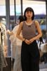  Áo tanktop kẻ đỏ đen 