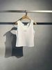  Áo tanktop trám trắng logo xequin 