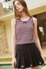  Áo tanktop kẻ đỏ đen 