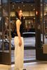  Áo tanktop đen viền trắng ziczac 