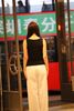  Áo tanktop đen viền trắng ziczac 