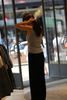  Áo tanktop xám sọc gân, chữ ngực 