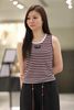  Áo tanktop kẻ đỏ đen 