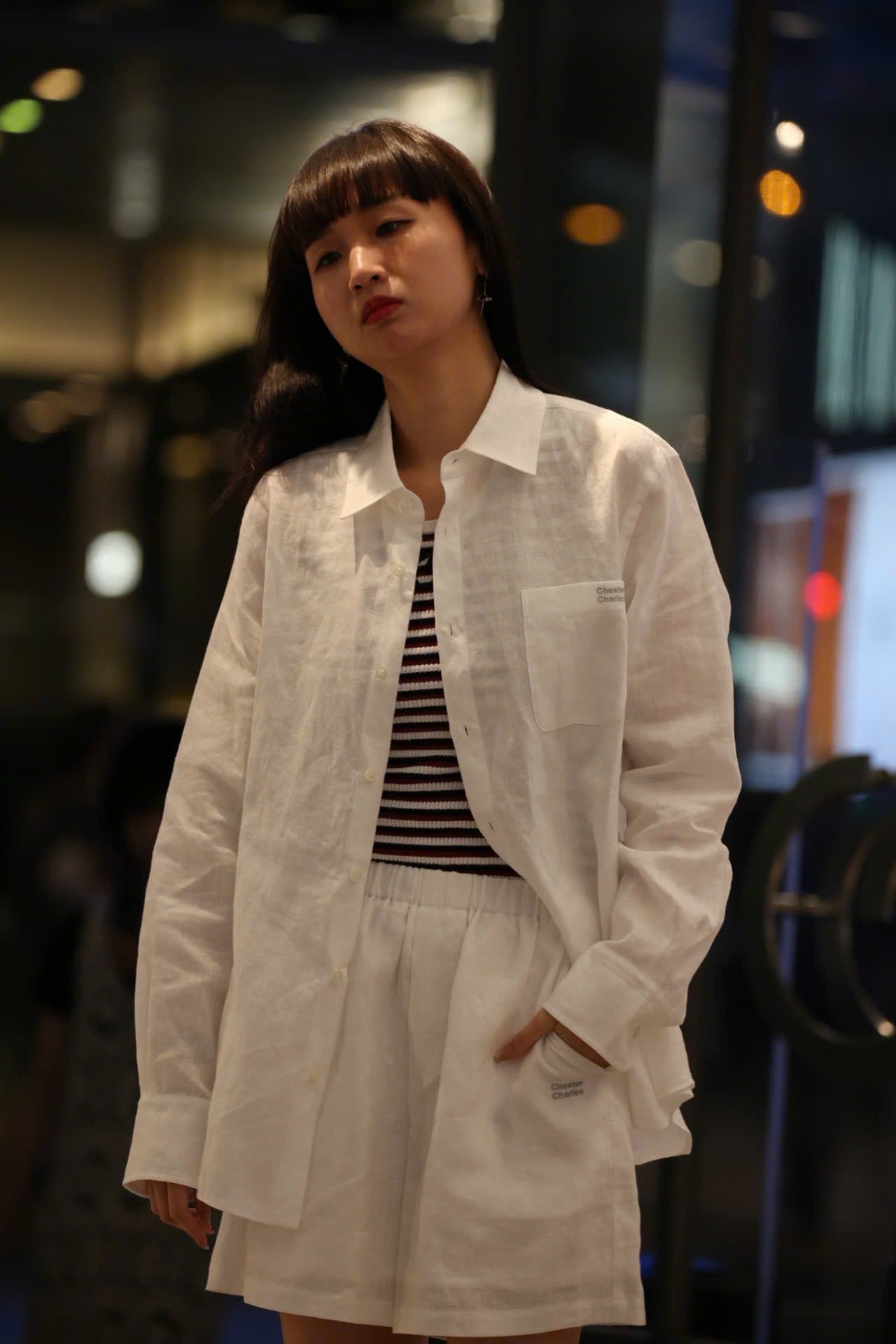  Quần sooc vải trắng cạp chun ( SET) 